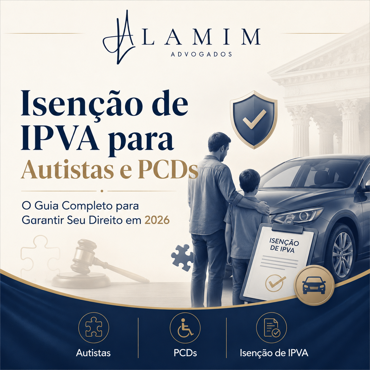 Isenção de IPVA para autistas e PCDs